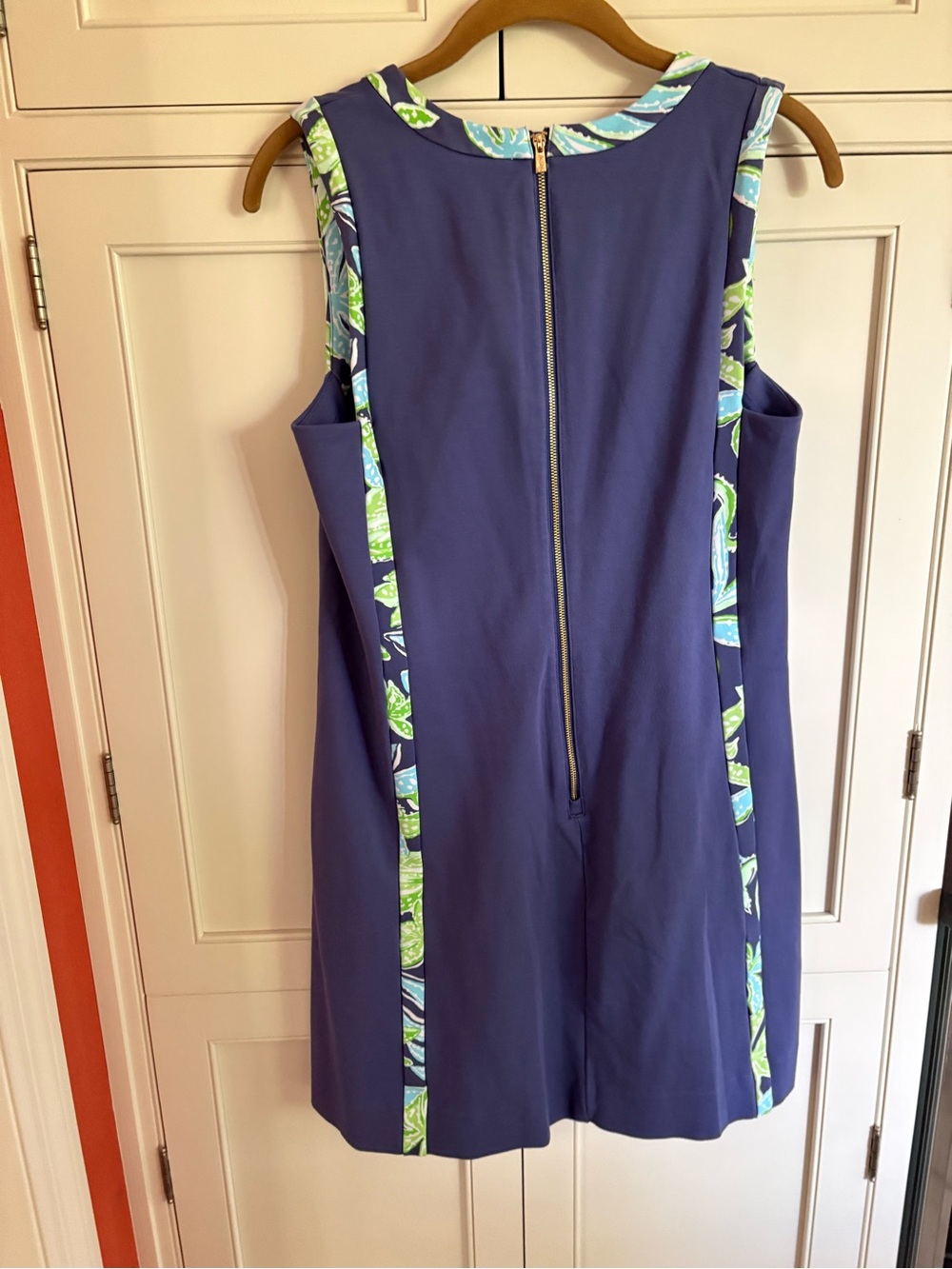 Lilly Pulitzer Navy One-Piece with Green-Blue Print Trim